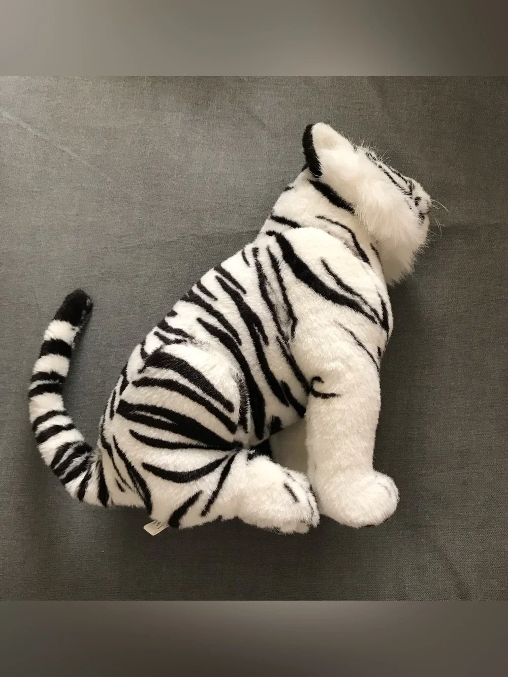 Six Flags Park Plush White Tiger Stuffed Animal Toy